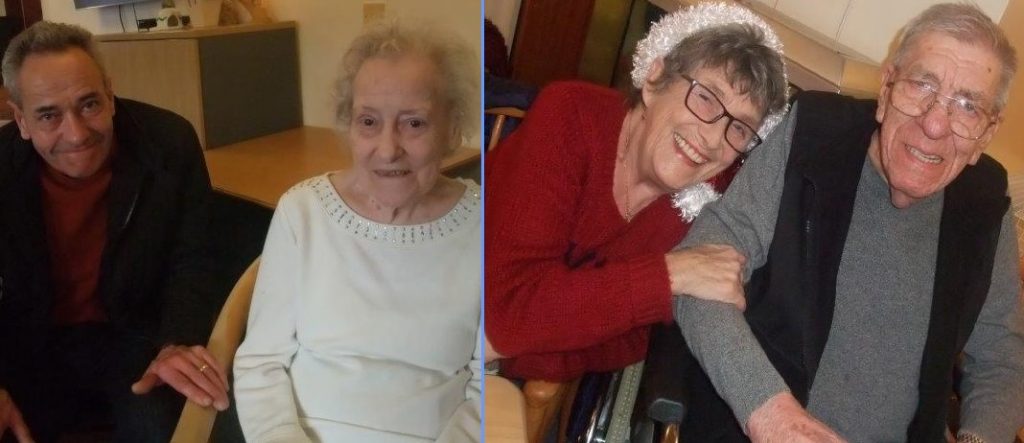 Dorrington House Dereham's residents & relatives christmas party! (Right) Resident Norman and his wife.